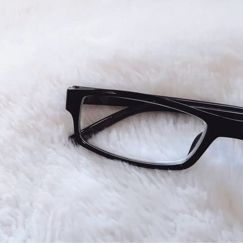 Vivian Black Rectangular Classic Reader Glasses - Picture 2 of 9